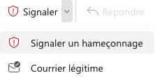 Signalement d'un message frauduleux
